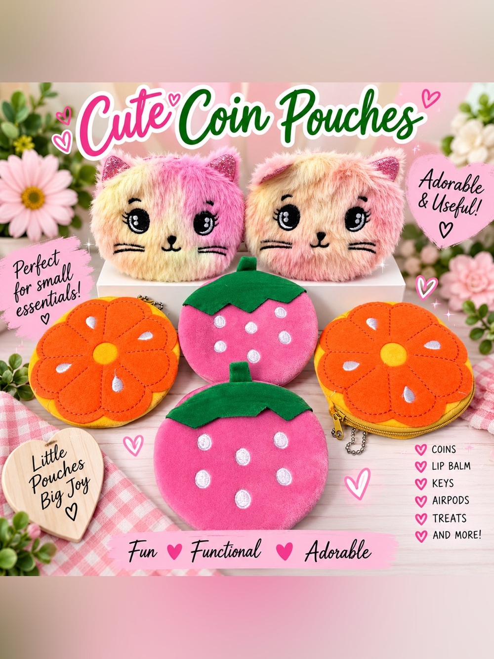 Kids bundle 4 - 6 pouch keyrings
